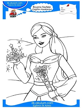 Çocuklar İçin Barbie Pegasus Boyama Sayfaları 